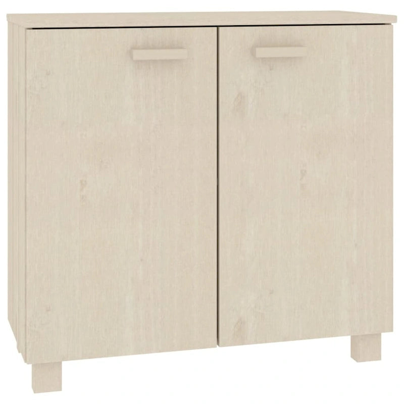 vidaXL Sideboard Buffet Cabinet for Living Room Kitchen HAMAR Solid Wood Pine - 33.5x13.8x31.5