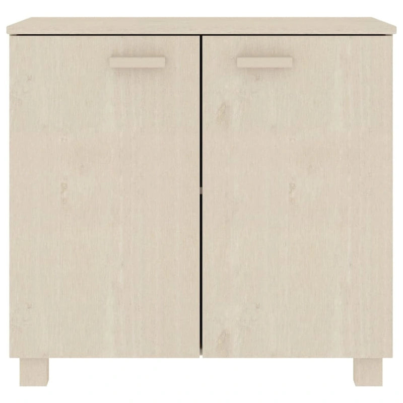 vidaXL Sideboard Buffet Cabinet for Living Room Kitchen HAMAR Solid Wood Pine - 33.5x13.8x31.5