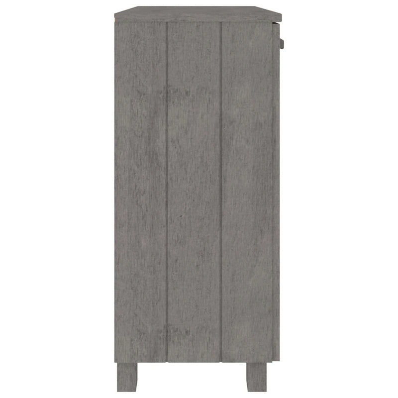 vidaXL Sideboard Buffet Cabinet for Living Room Kitchen HAMAR Solid Wood Pine - 33.5x13.8x31.5