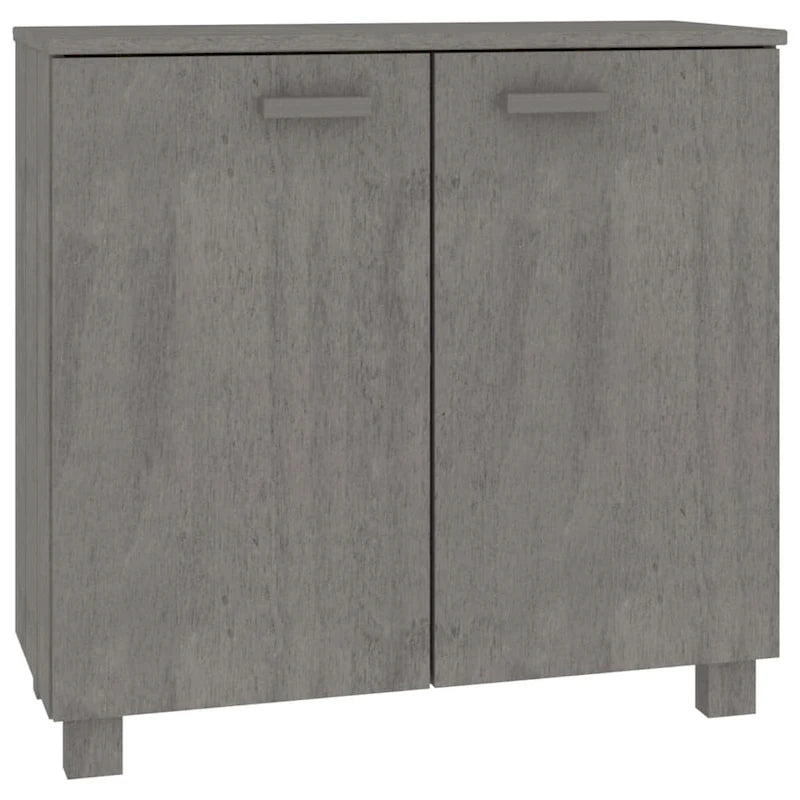 vidaXL Sideboard Buffet Cabinet for Living Room Kitchen HAMAR Solid Wood Pine - 33.5x13.8x31.5