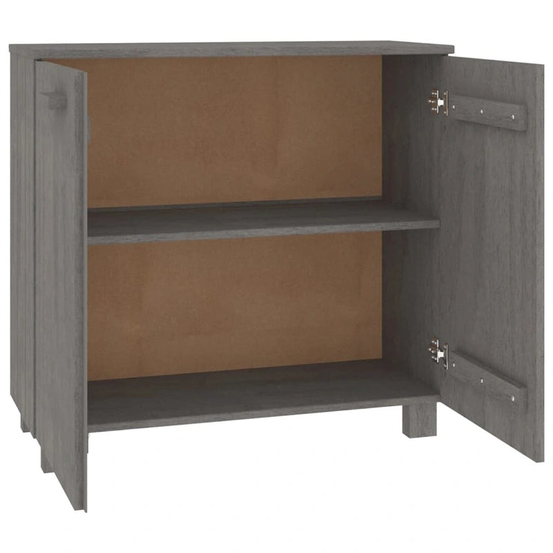 vidaXL Sideboard Buffet Cabinet for Living Room Kitchen HAMAR Solid Wood Pine - 33.5x13.8x31.5