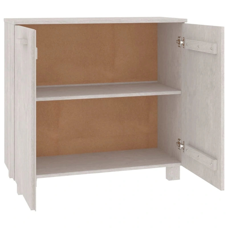 vidaXL Sideboard Buffet Cabinet for Living Room Kitchen HAMAR Solid Wood Pine - 33.5x13.8x31.5