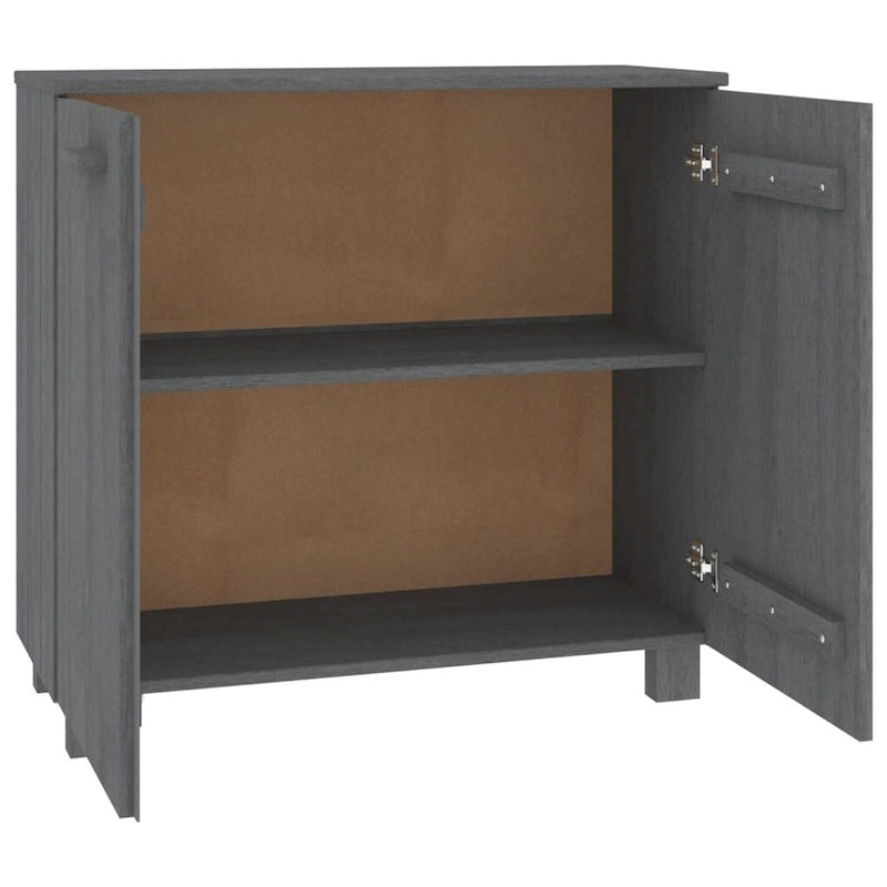 vidaXL Sideboard Buffet Cabinet for Living Room Kitchen HAMAR Solid Wood Pine - 33.5x13.8x31.5