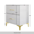 CraftPorch Simple and Stylish 2-Drawers Nightstand