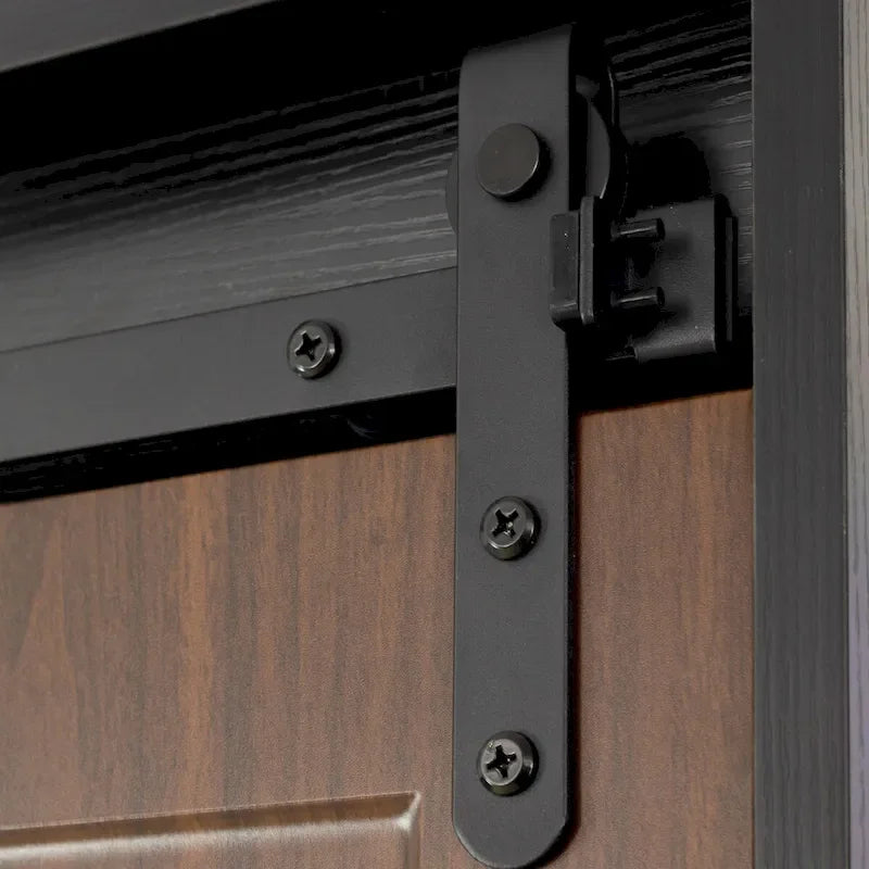 71-inch High wardrobe and cabinet, classic sliding barn door armoire