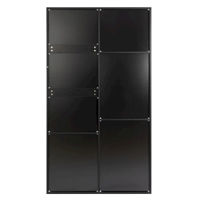 71-inch High wardrobe and cabinet, classic sliding barn door armoire