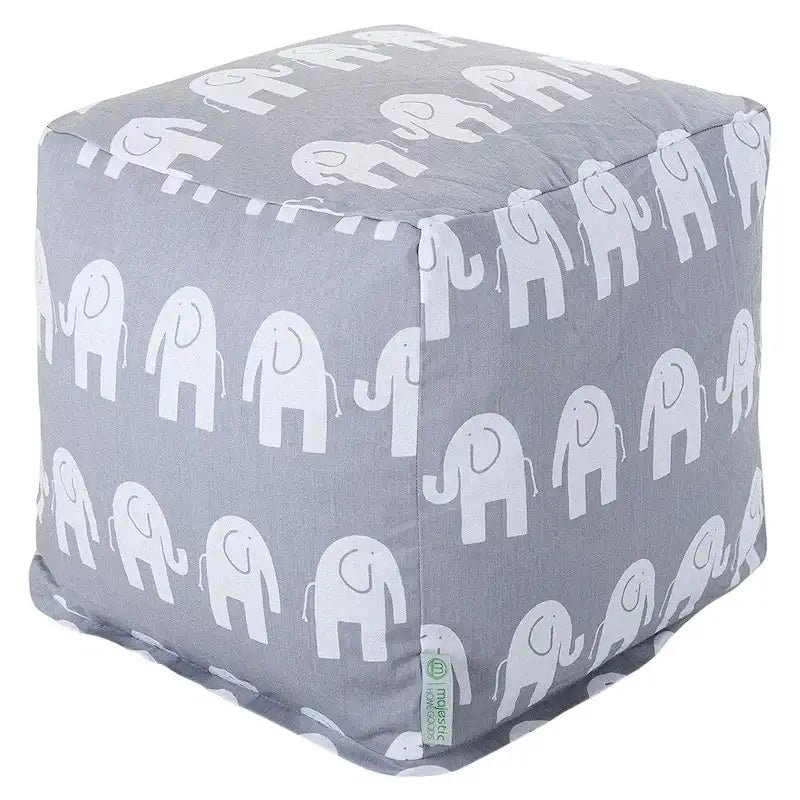 Majestic Home Goods Ellie Indoor Ottoman Pouf Cube