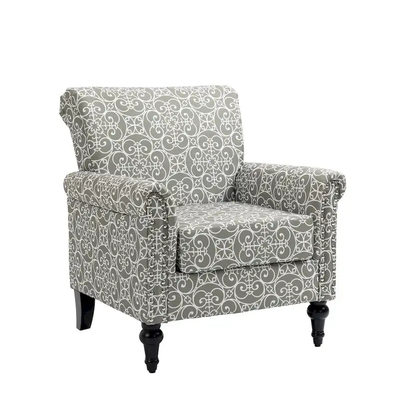 Mid-Century Modern Accent Chair Upholstered Lounge Arm Chair Single Sofa for Living Room