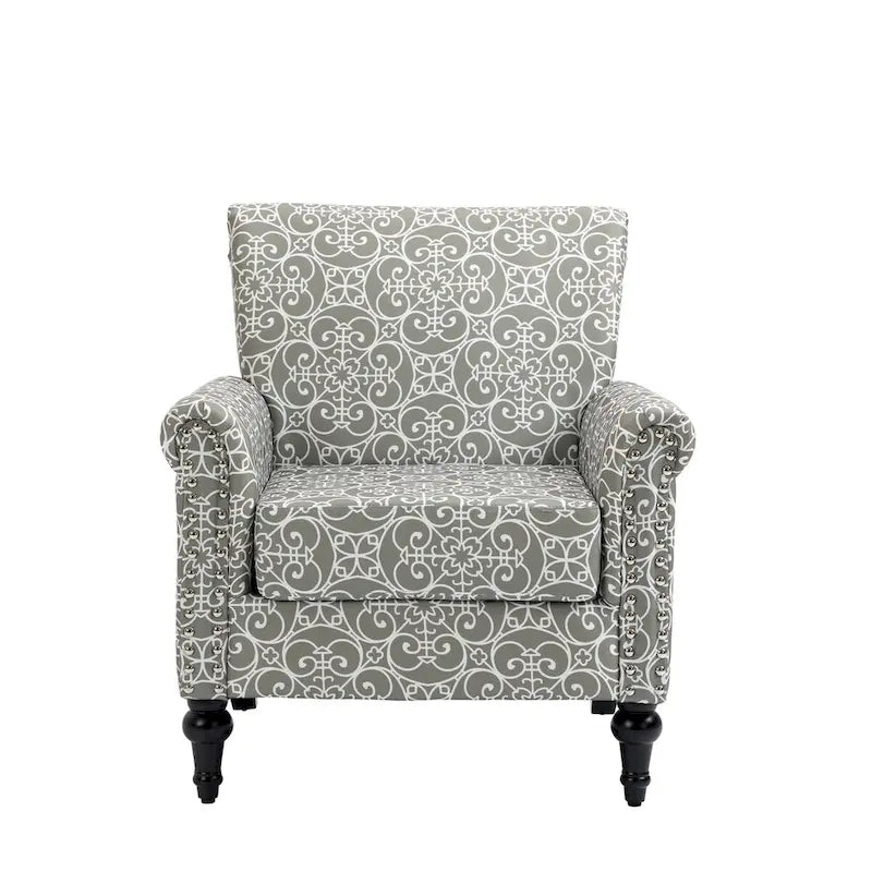 Mid-Century Modern Accent Chair Upholstered Lounge Arm Chair Single Sofa for Living Room
