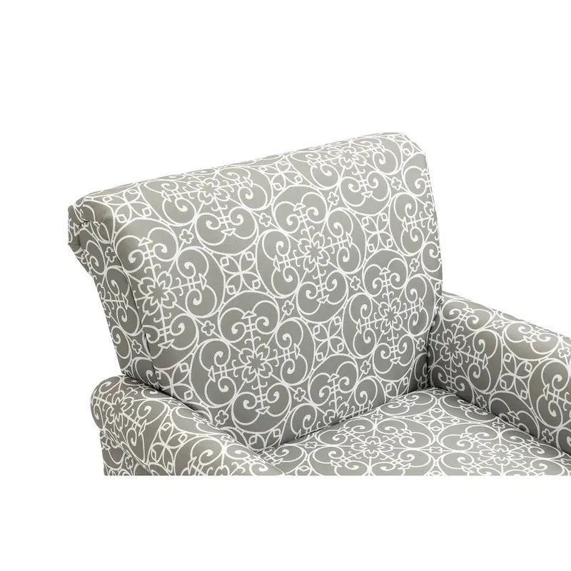 Mid-Century Modern Accent Chair Upholstered Lounge Arm Chair Single Sofa for Living Room