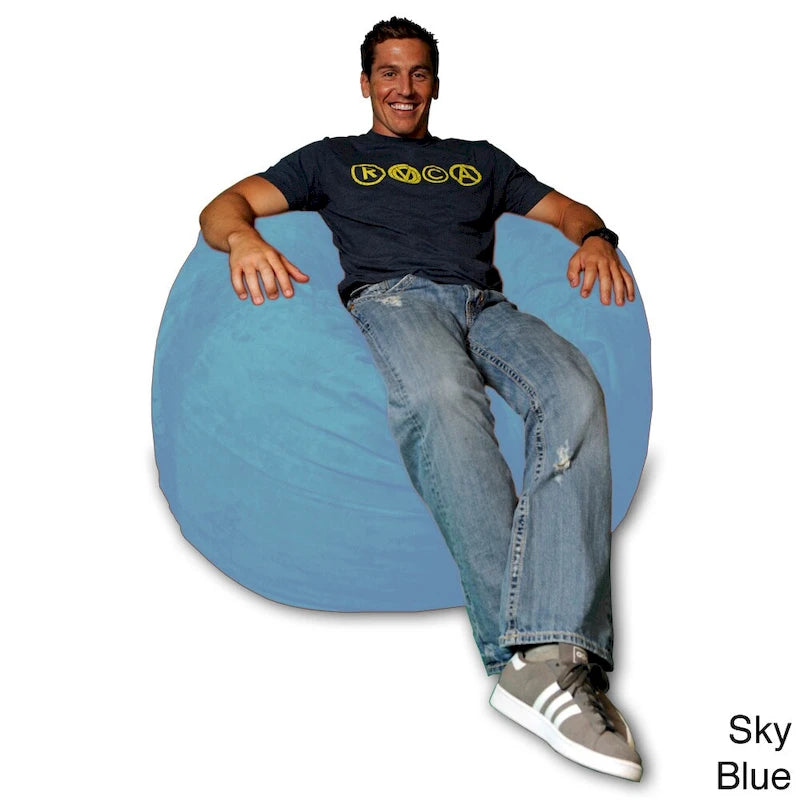 Bean Bag Chair 4-foot Memory Foam Removable Cover Bean Bags