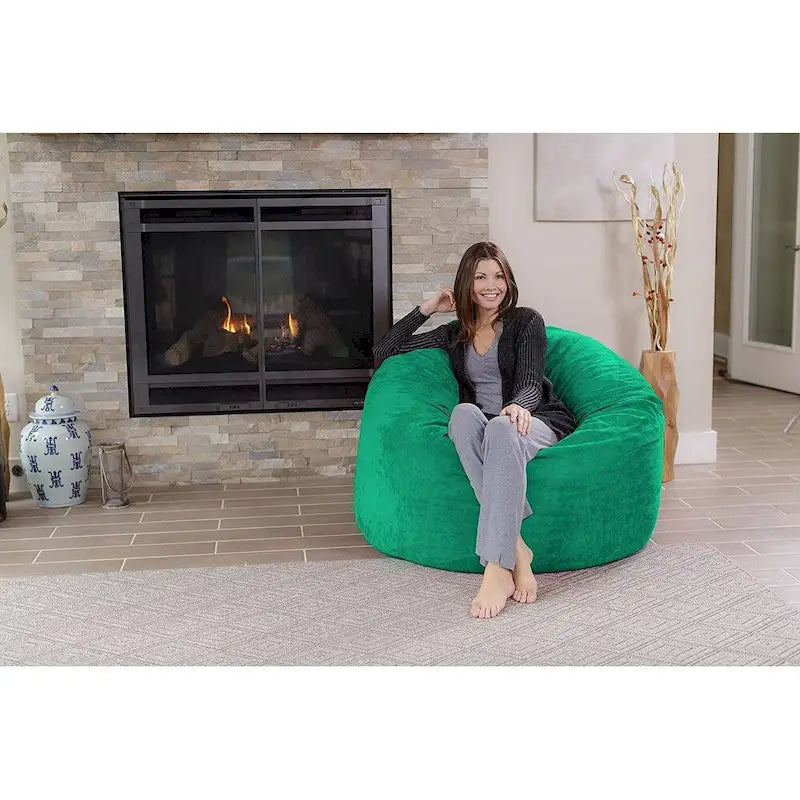 Bean Bag Chair 4-foot Memory Foam Removable Cover Bean Bags