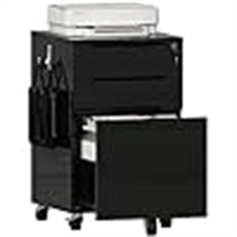 High Glossy File Cabinet - 17.72D x 15.75W x 25.59H