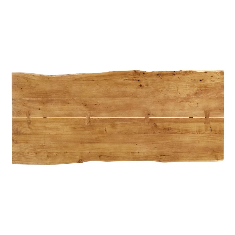 Ardor 60 Live Edge Acacia Wood Dining Table - Black Natural